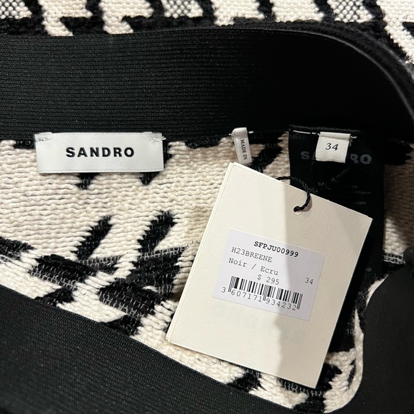 Bree Jacquard Houndstooth Short Coat & Breene Houndstooth Mini Skirt SET - Picture 10 of 12